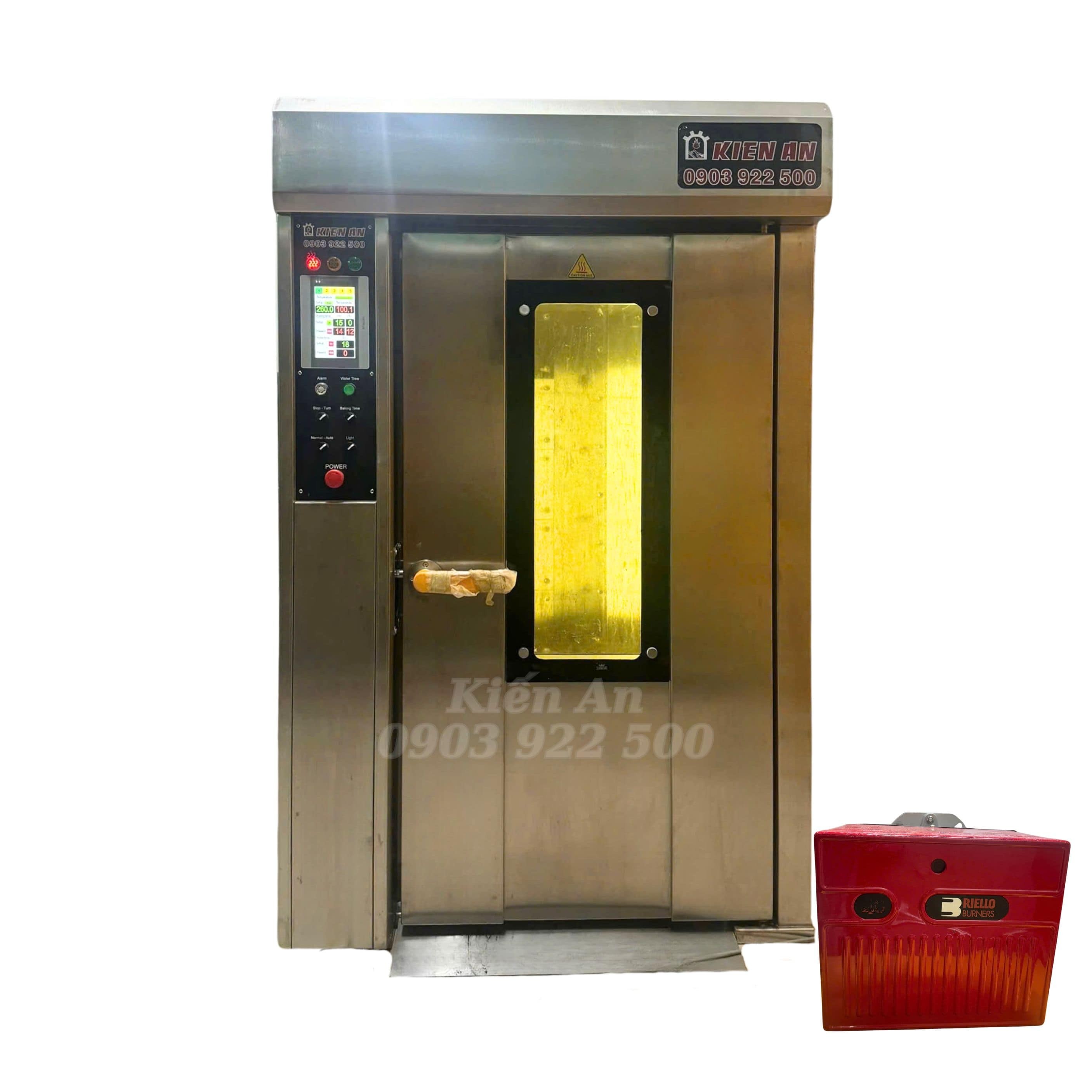 Lò nướng bánh mì 12 khay điện đầu
