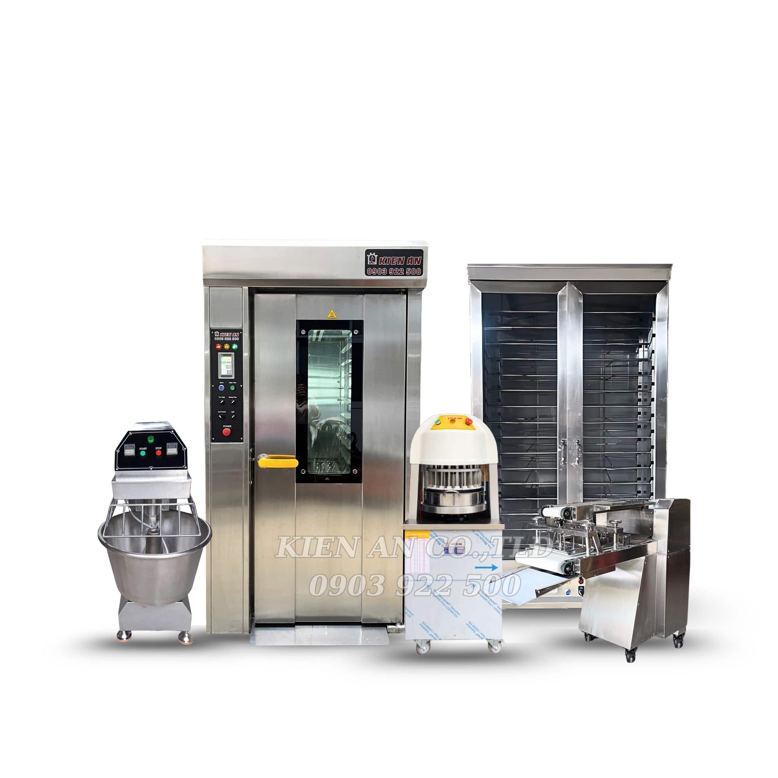 Dây chuyền sản xuất bánh mì từ 6 - 32 khay