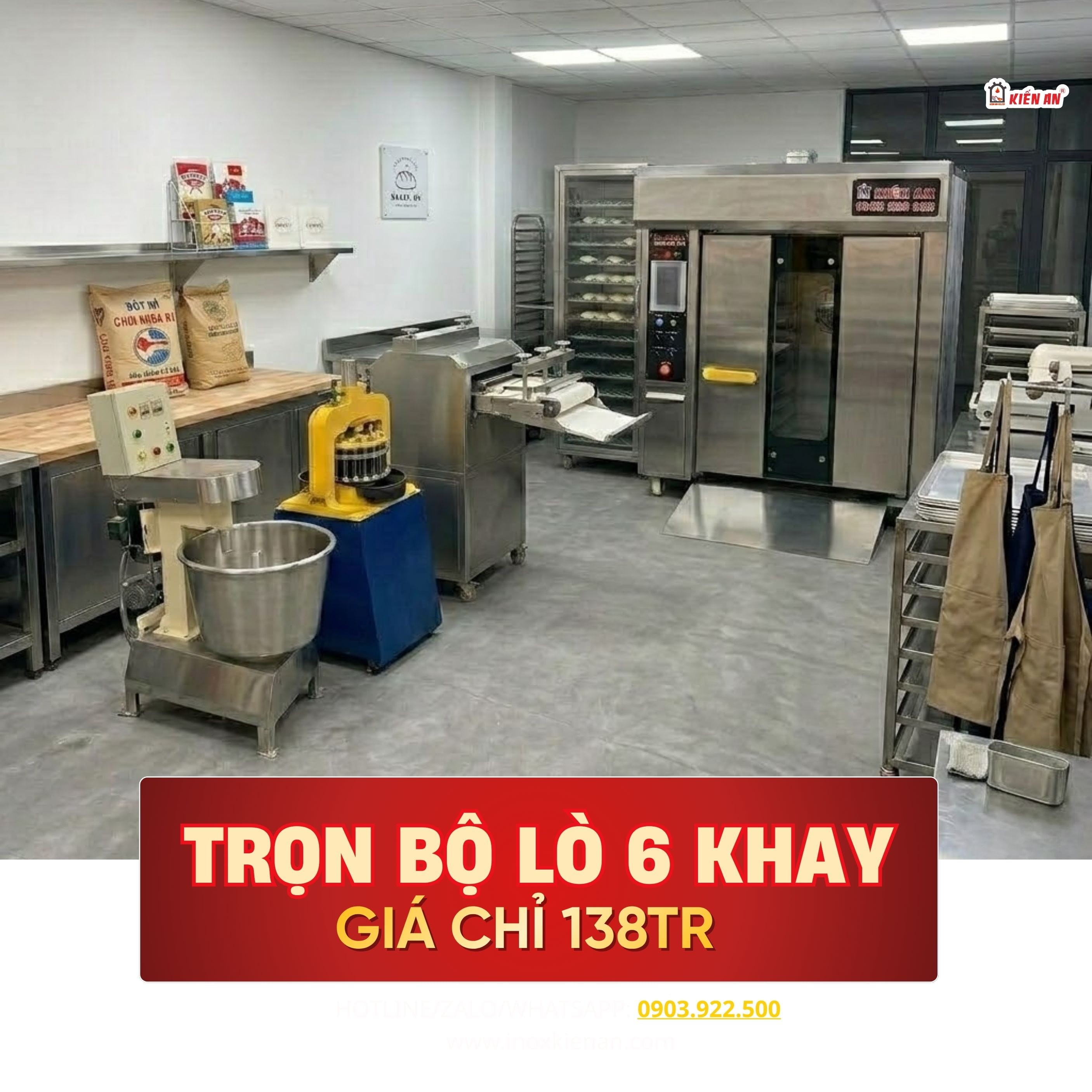 Dây Chuyền Bánh Mì 500 Ổ Một Ngày