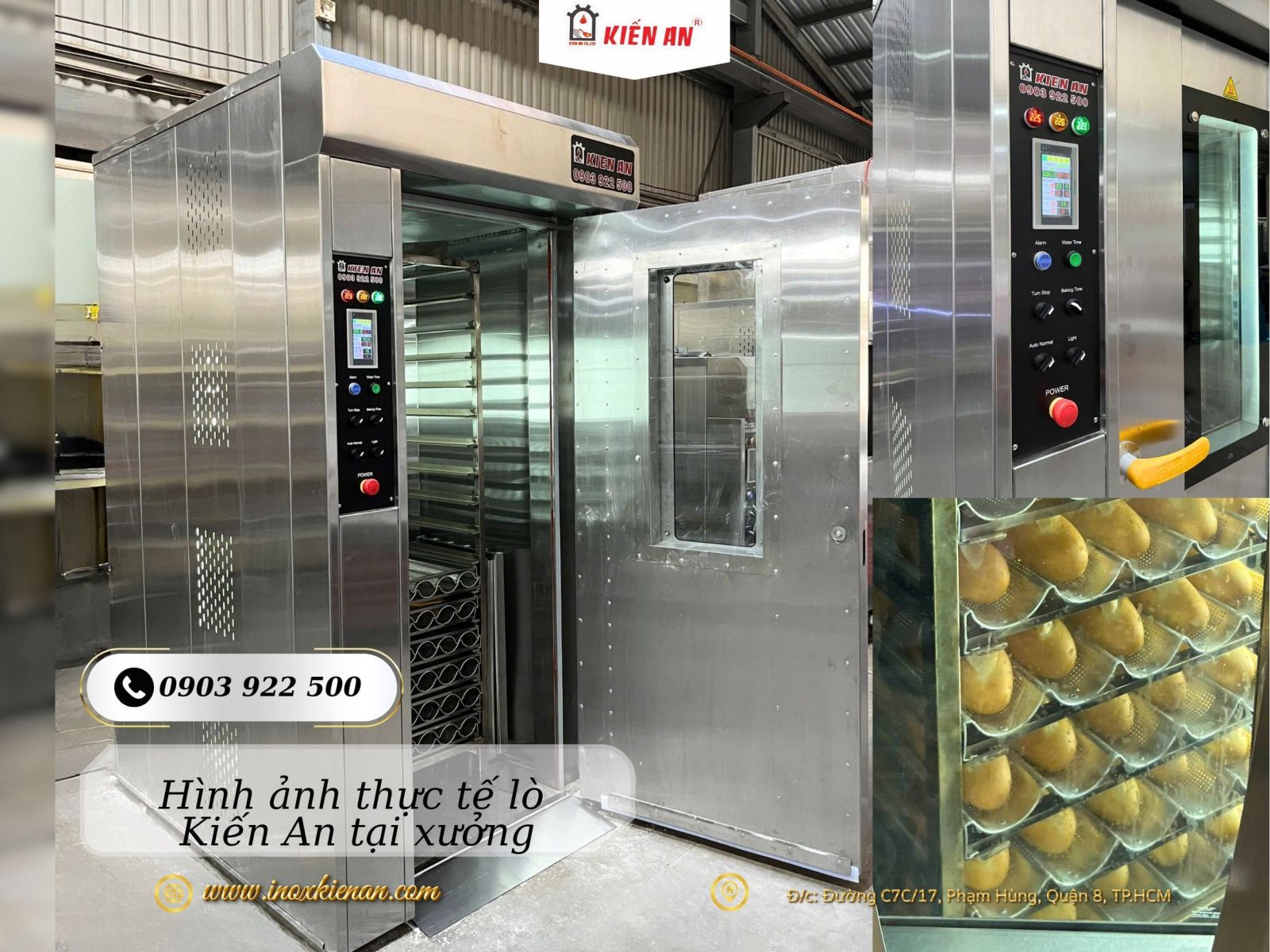 Ảnh minh họa lò nướng bánh mì hiện đại kiến an