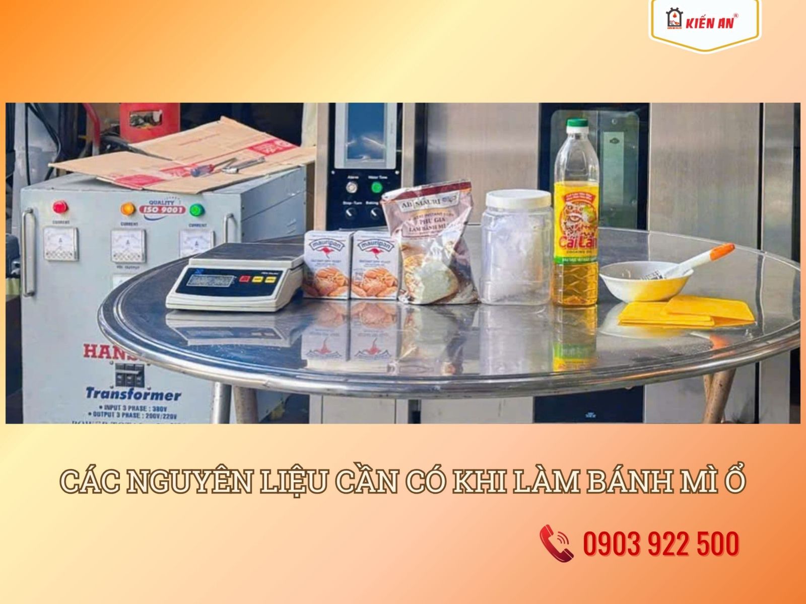 Các nguyên liệu phổ biến thường làm bánh mì ổ Việt Nam (tham khảo)