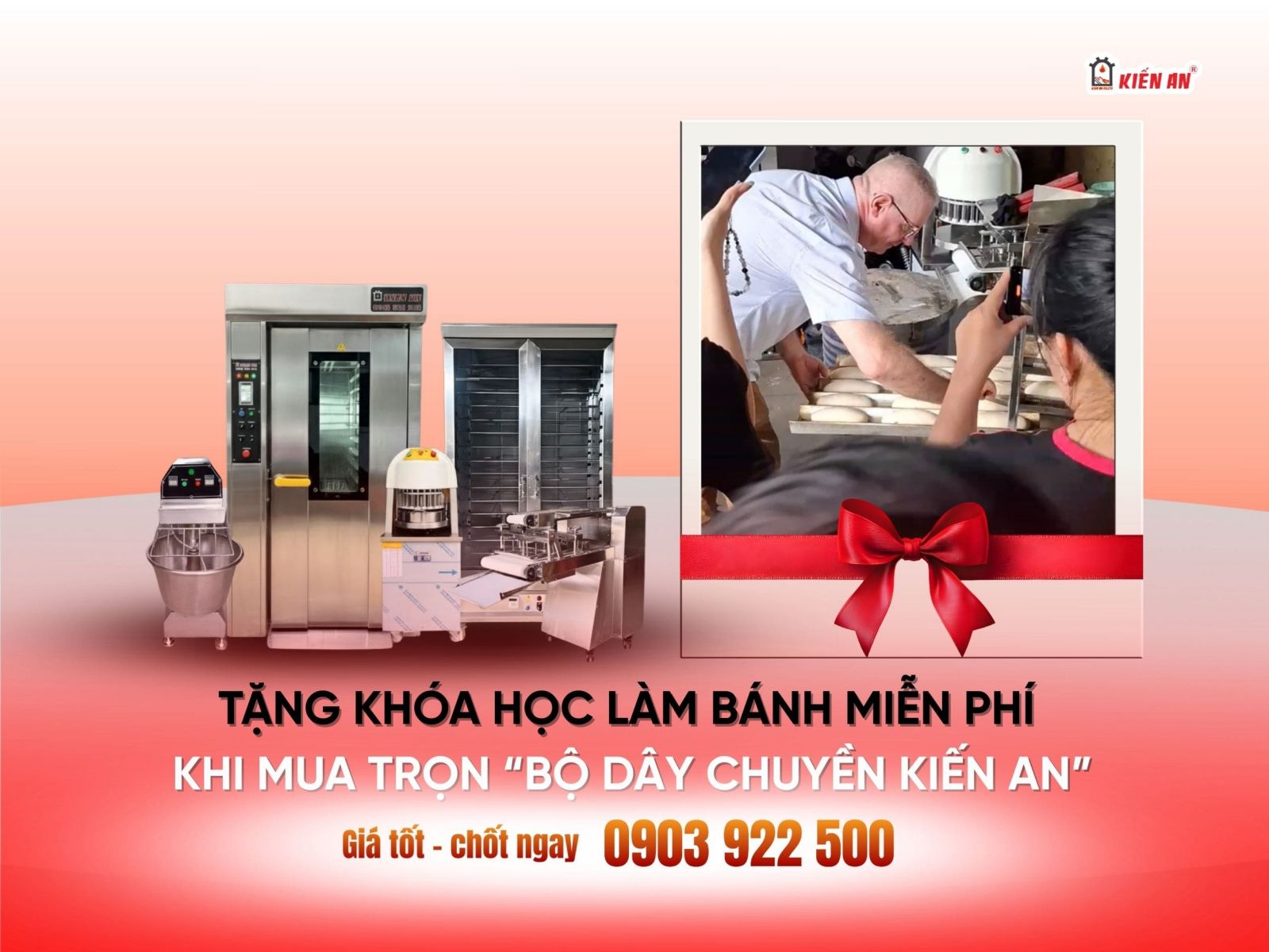 Chương trình mua trọn bộ lò - tặng khóa học làm bánh miễn phí 1:1 tại Kiến An