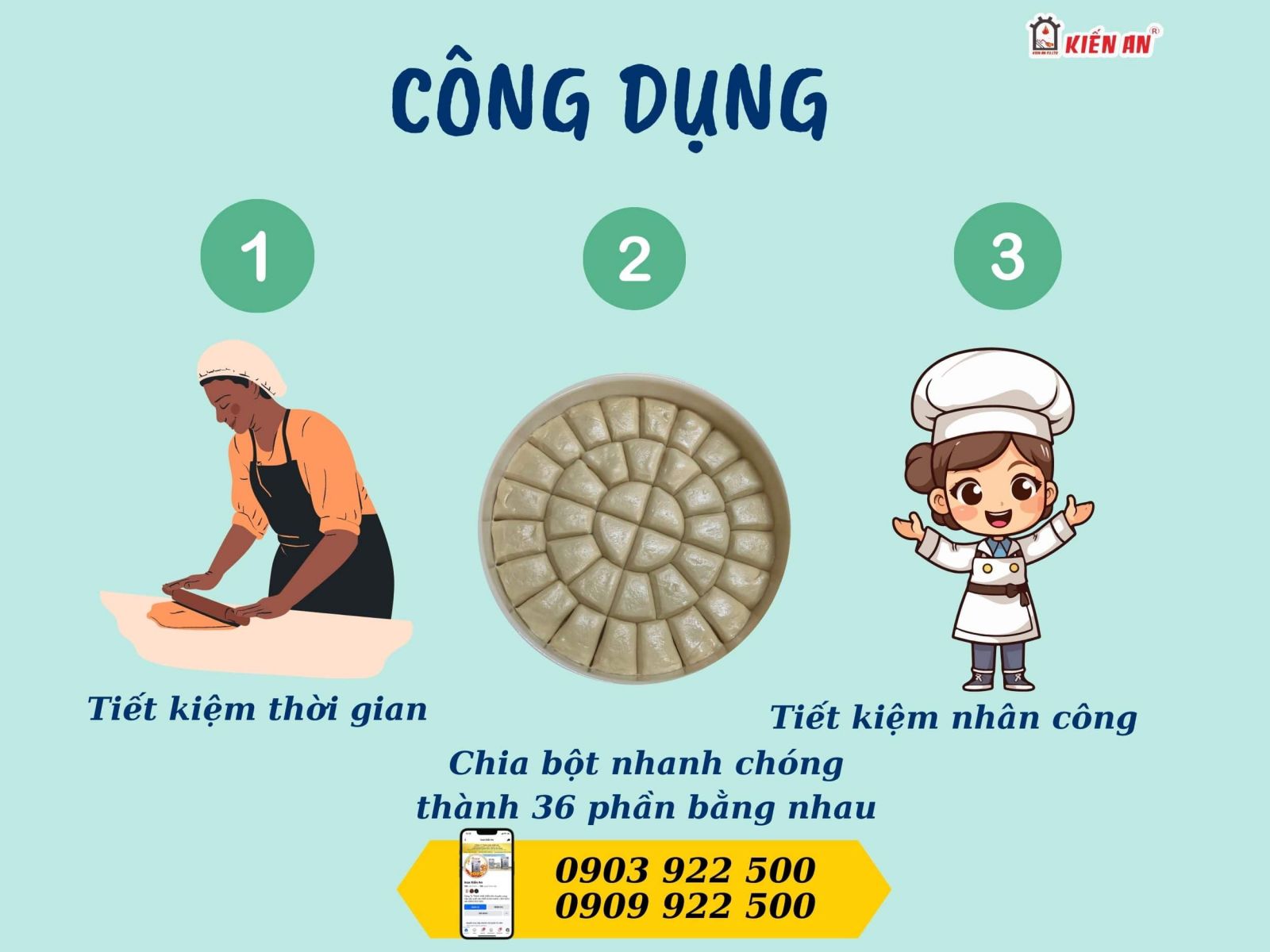 Công dụng?lợi ích của máy chia bột bánh mì