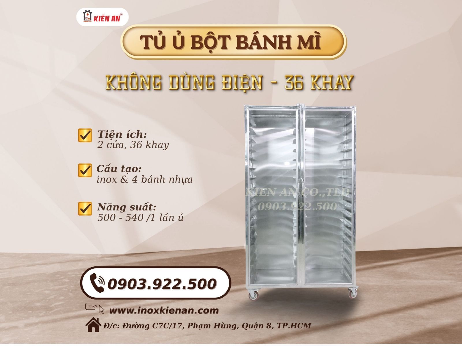 Công dụng thiết thực của tủ ủ bánh mì 