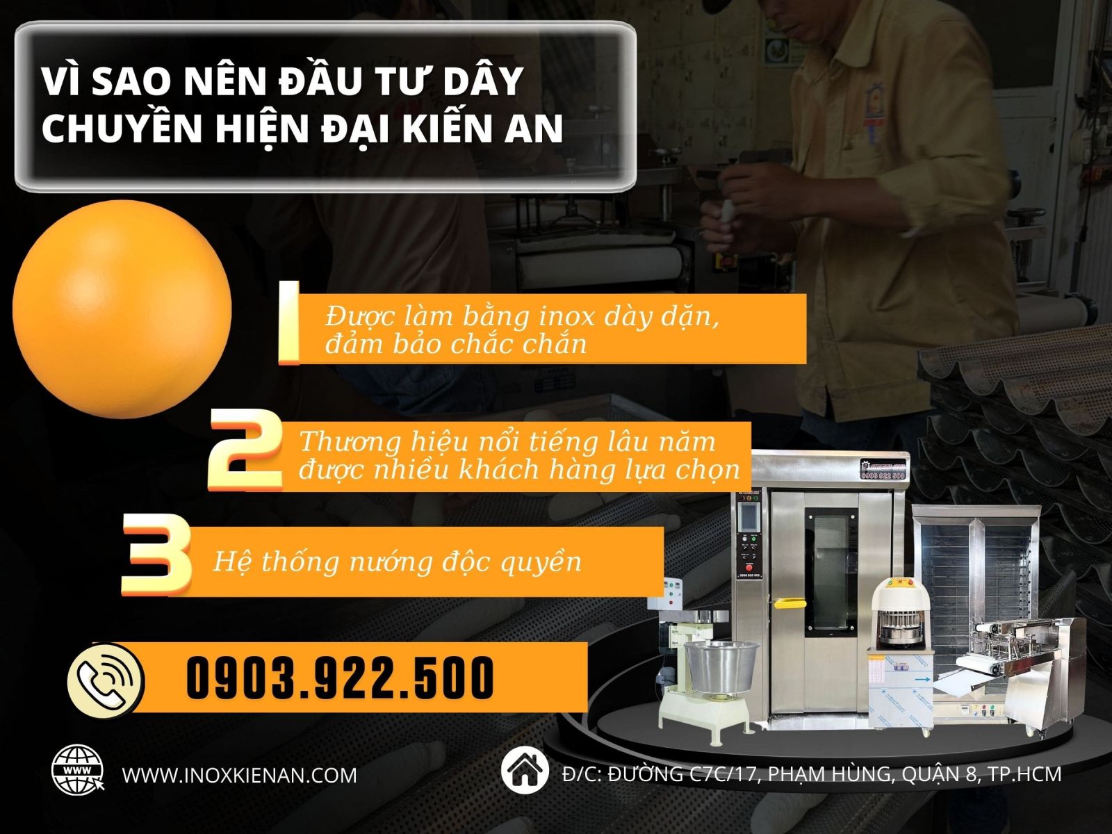 KIẾN AN - Thương hiệu cung cấp dây chuyền bánh mì chất lượng hàng đầu