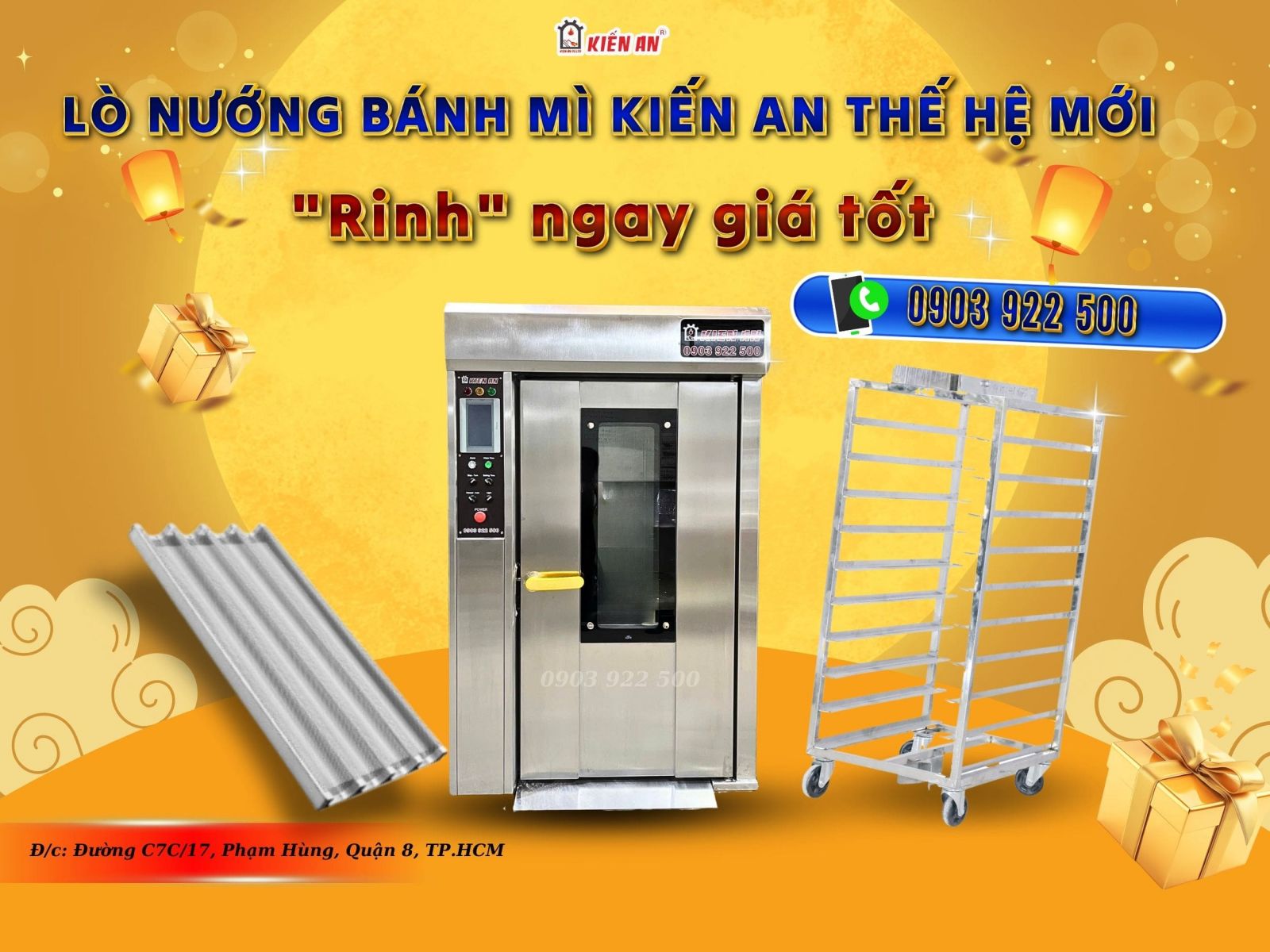 Hé lộ hình ảnh lò nướng bánh mì Kiến An mẫu mới năm 2024