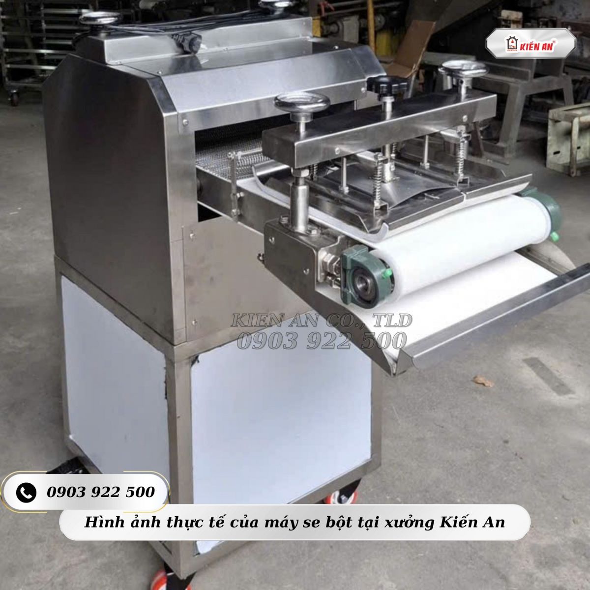 Hình ảnh thực tế toàn bộ máy tạo hình bánh mì mẫu mới 2025 - tại xưởng