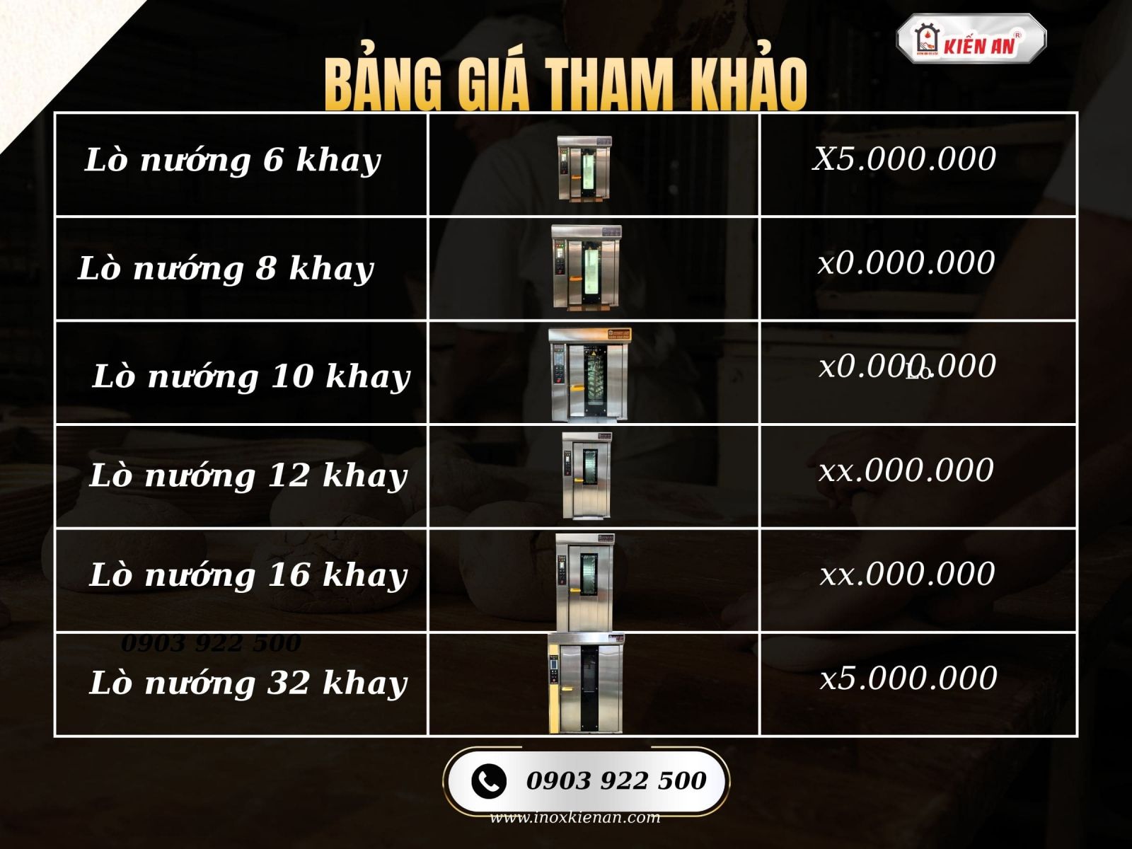 Kiến An - Thương hiệu hơn 20 năm chuyên sản xuất và cung cấp thiết bị làm bánh mì hiện đại