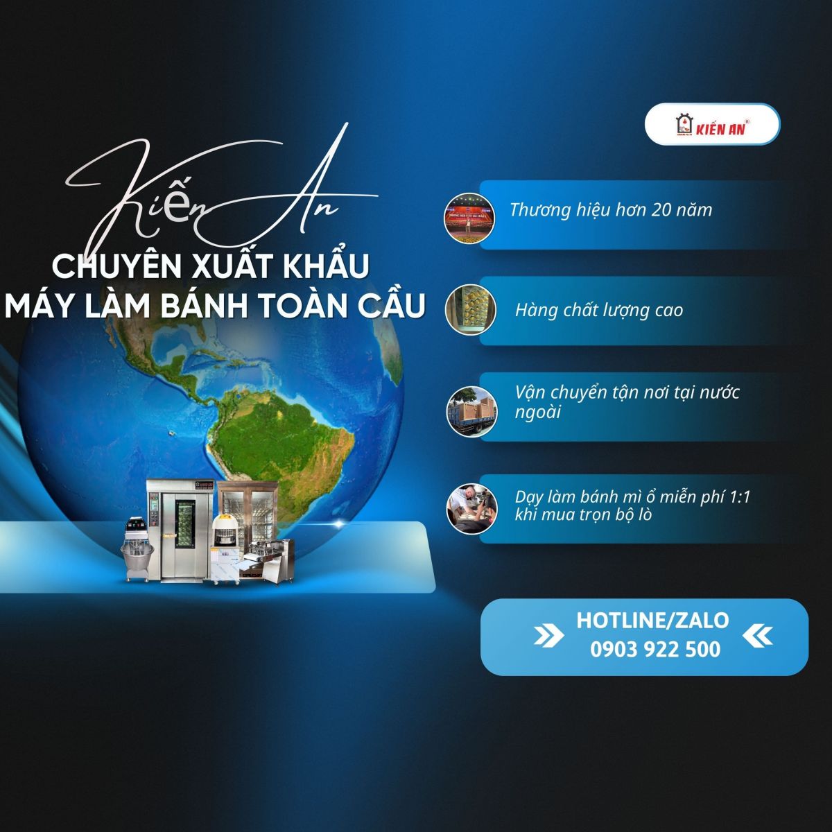 Kiến An - Chuyên cung cấp thiết bị xuất khẩu Toàn Cầu