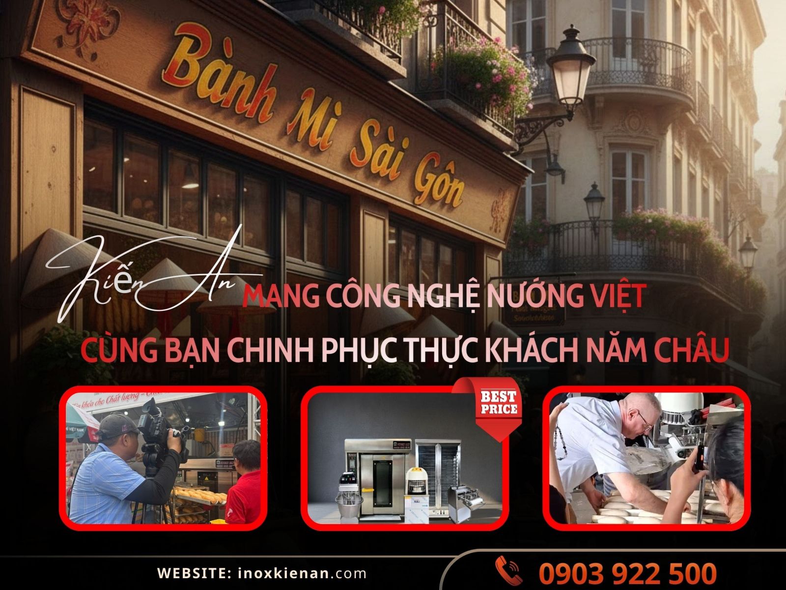 Kiến An - Chuyên xuất khẩu máy làm bánh mì Toàn Cầu