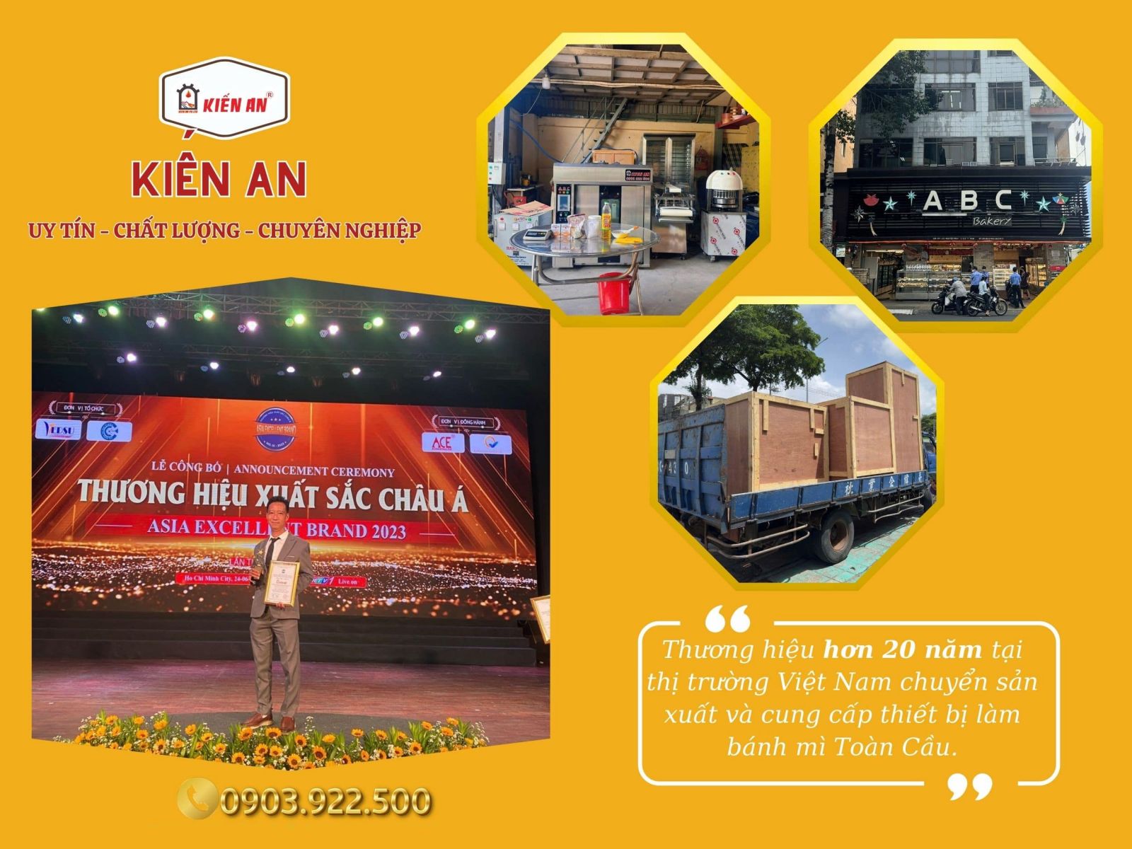 Kiến An - đạt danh hiệu top 100 thương hiệu xuất sắc nhất Châu Á năm 2023