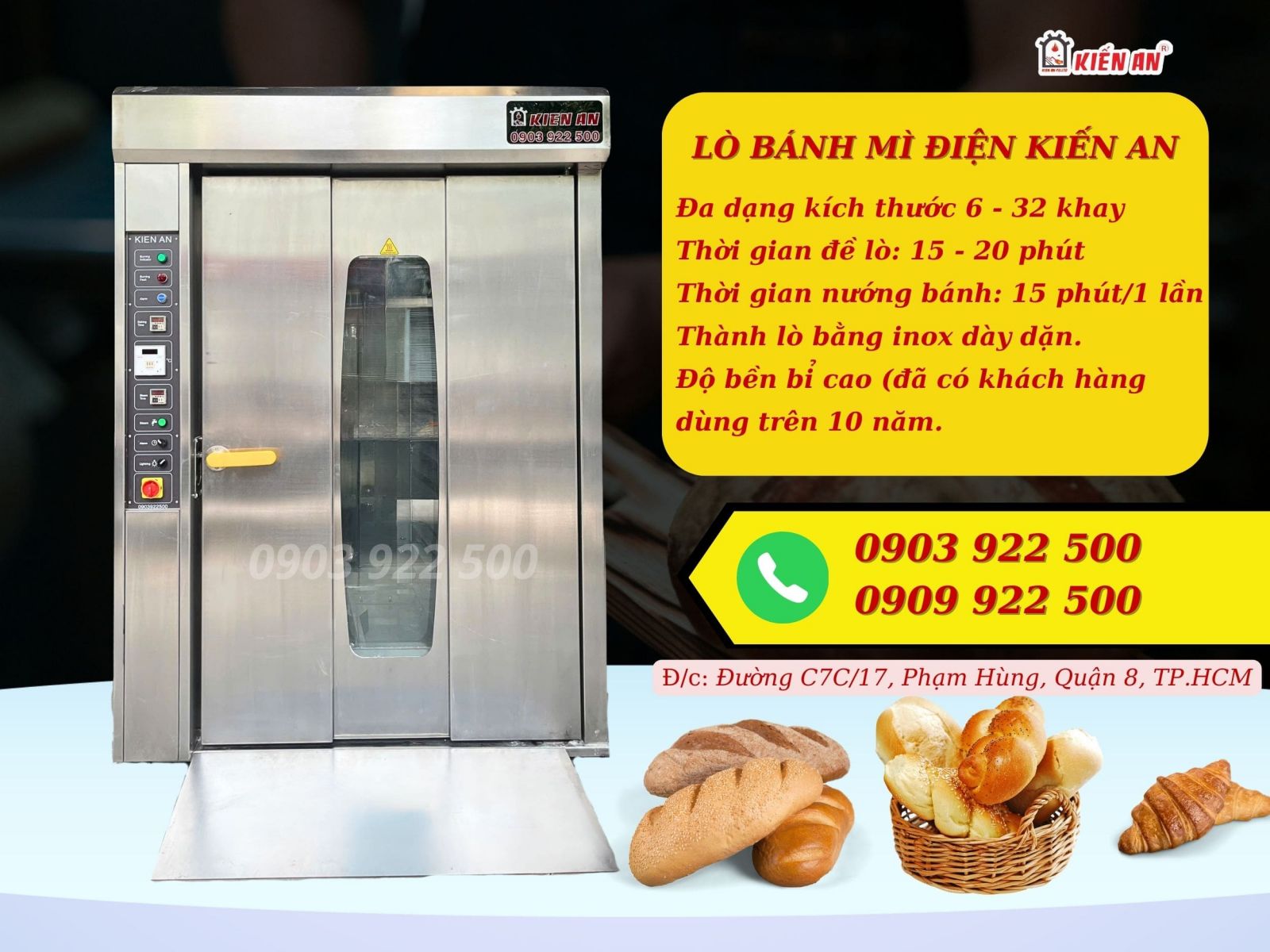 Lò bánh mì điện kiến an có gì mà được nhiều khách hàng lựa chọn