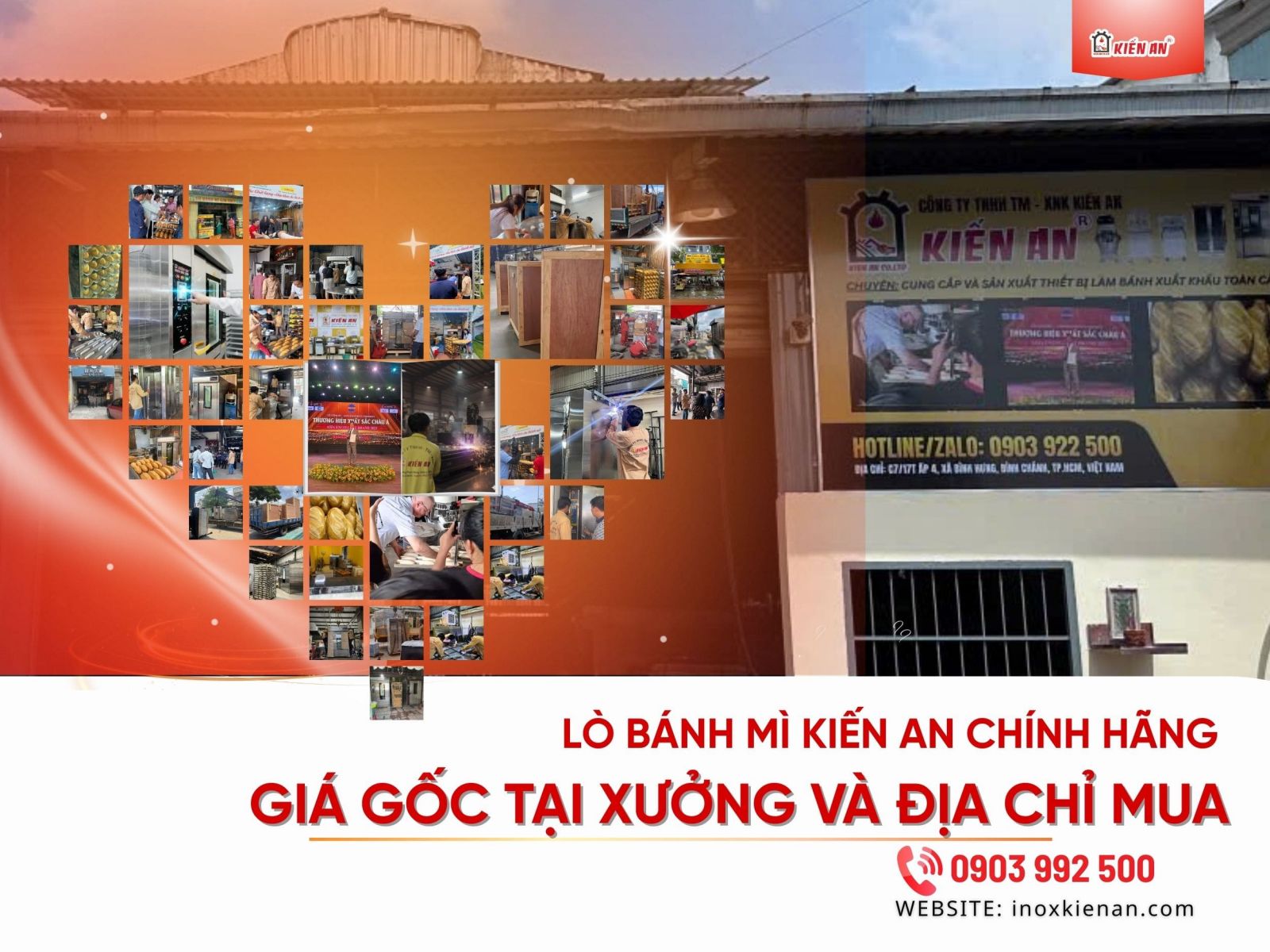 Lò bánh mì Kiến An chính hãng: giá gốc tại xưởng và địa chỉ mua