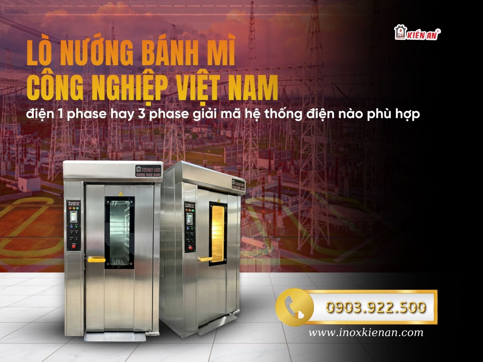 Lò nướng bánh mì công nghiệp Việt Nam|điện 1 phase hay 3 phase giải mã hệ thống điện nào phù hợp