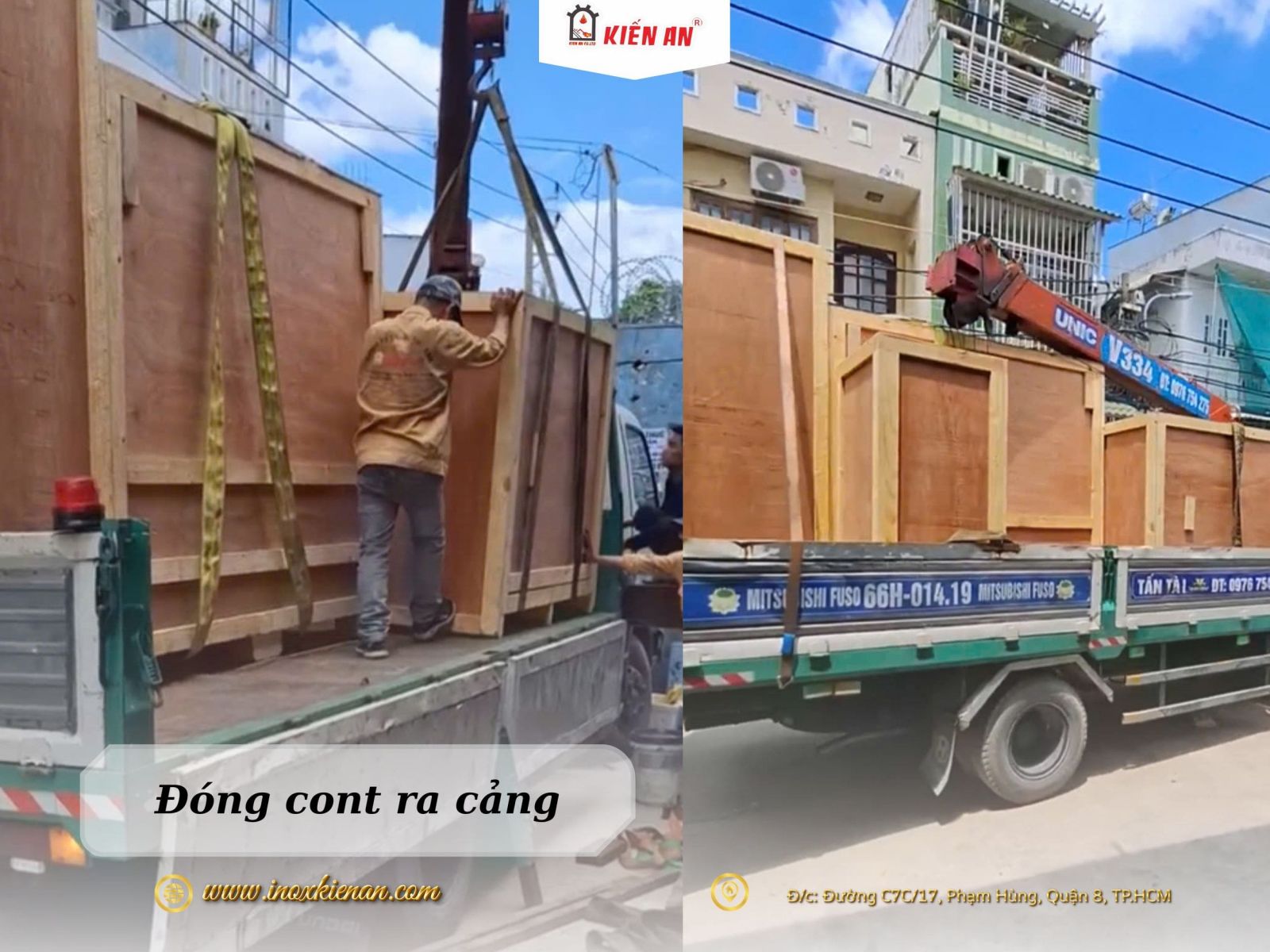 Lò nướng bánh mì đóng cont xuất khẩu