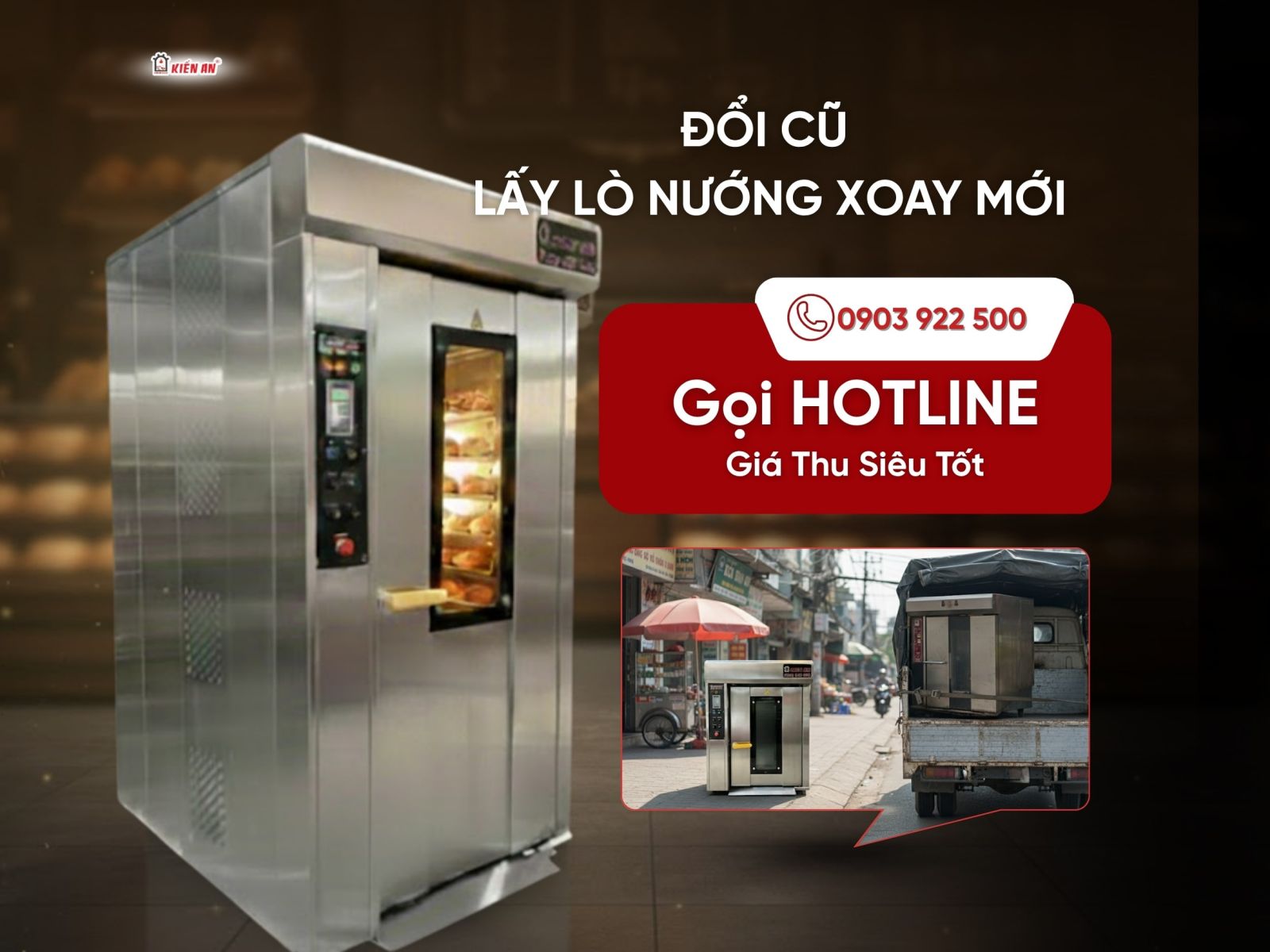 Nâng cấp lò xoay cũ - đổi lò bánh mì Kiến An mới tăng năng suất phục vụ tết