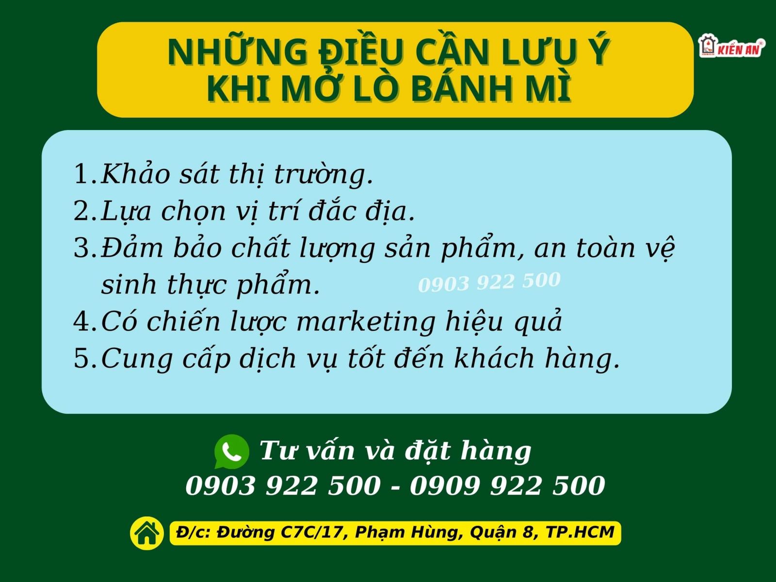 Những điều bạn cần lưu ý khi mở lò bánh mì