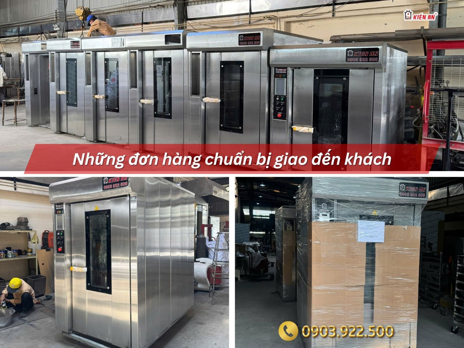 Những đơn hàng lò đang dần hoàn thiện tại xưởng Kiến An