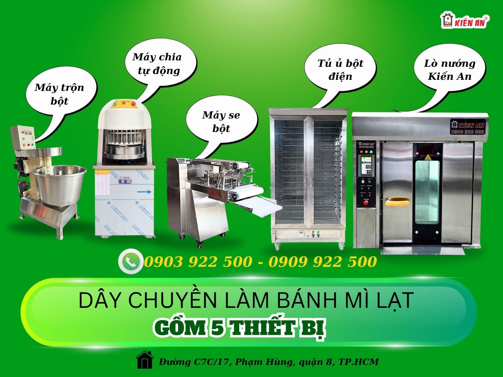 Dây chuyền làm bánh mì lạt gồm những thiết bị gì?