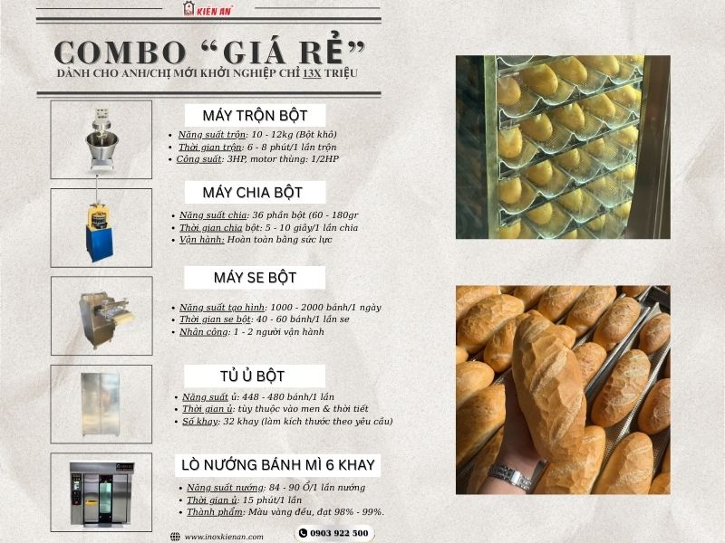 Ưu điểm của trọn bộ máy làm bánh mì giá rẻ