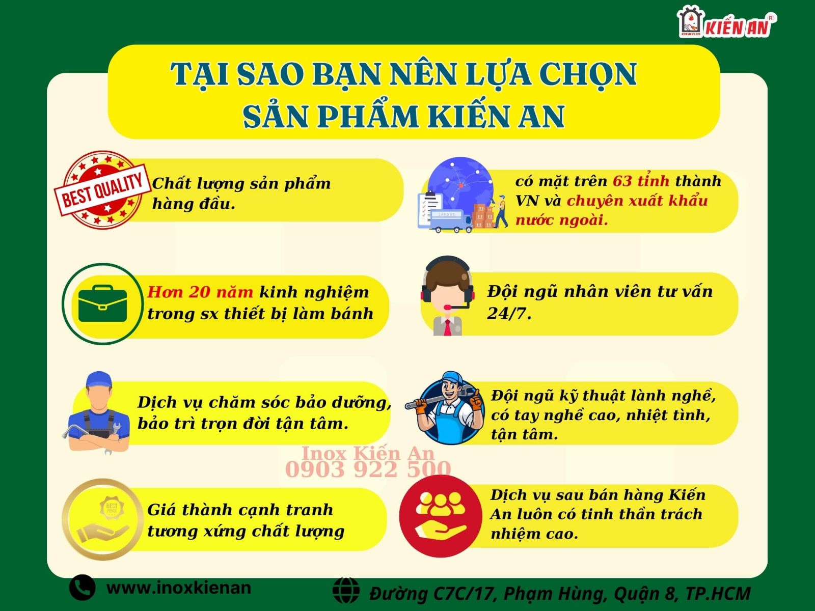 Vì sao bạn nên chọn công ty Kiến An