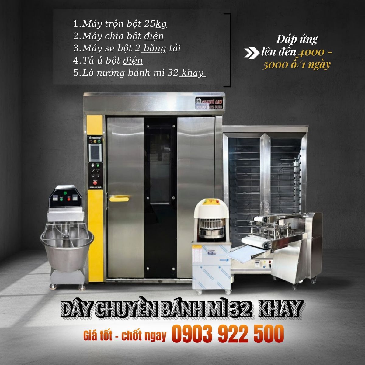 Dây chuyền sản xuất 32 khay