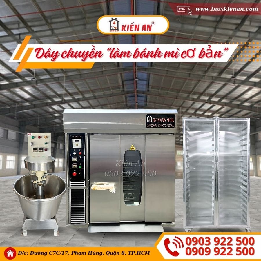 Dây chuyền sản xuất bánh mì cơ bản