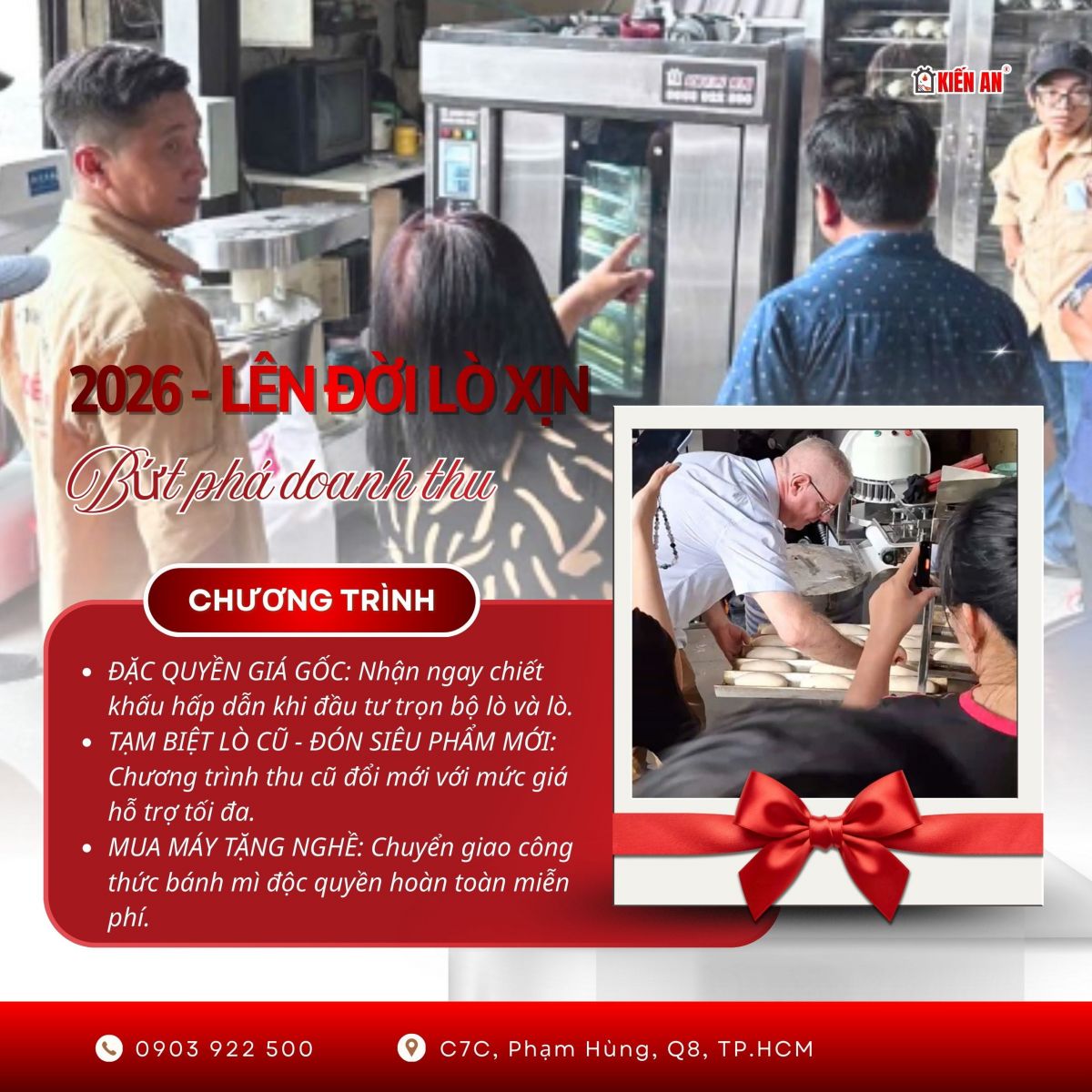 Tặng khóa học làm bánh mì Việt Nam miễn phí khi mua trọn bộ dây chuyền làm bánh mì