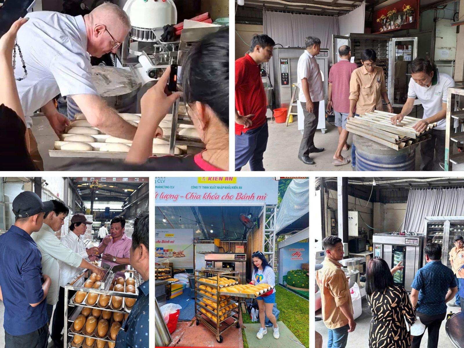 Hình ảnh thực tế của lò bánh mì Kiến An chính hãng tại xưởng