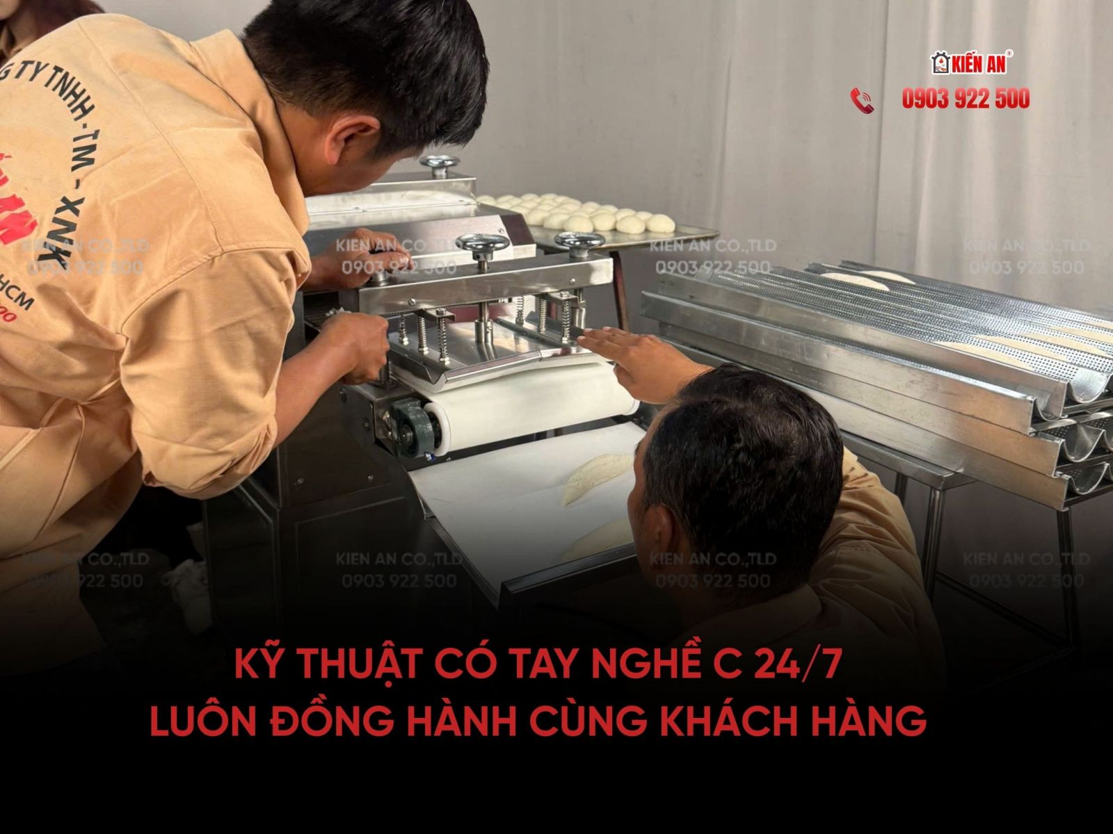 Lò nướng bánh m 24/6 Kiến An: Kỹ thuật luôn đồng hành cùng quý khách hàng