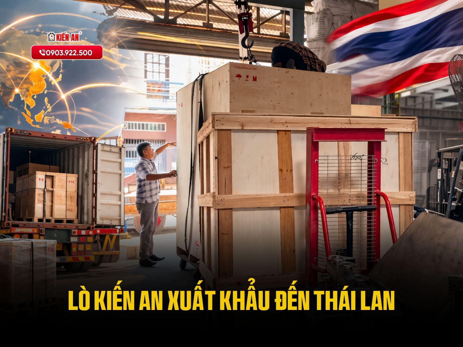 Lò Kiến An xuất khẩu Thái Lan