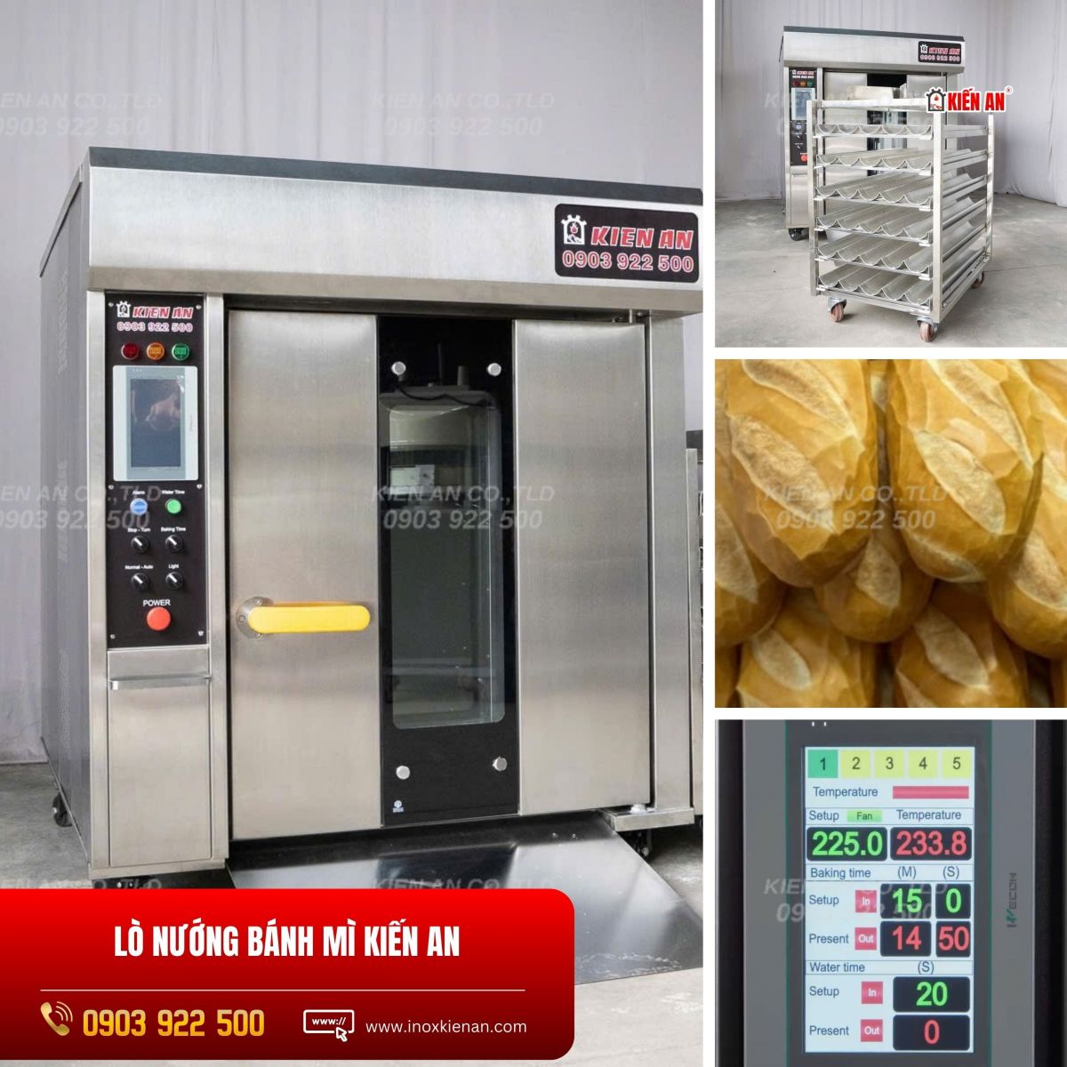 Dưới đây là hình ảnh thực tế của lò nướng bánh mì