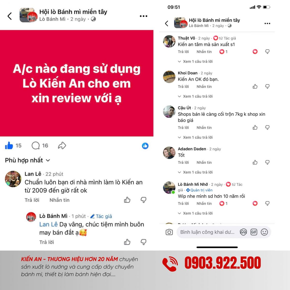 Khách hàng đánh giá về Kiến An